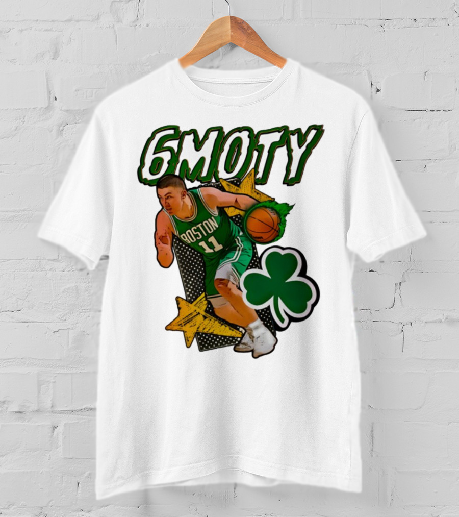 6Moty Boston Celtics Basketball Player Clover Stars T-Shirt