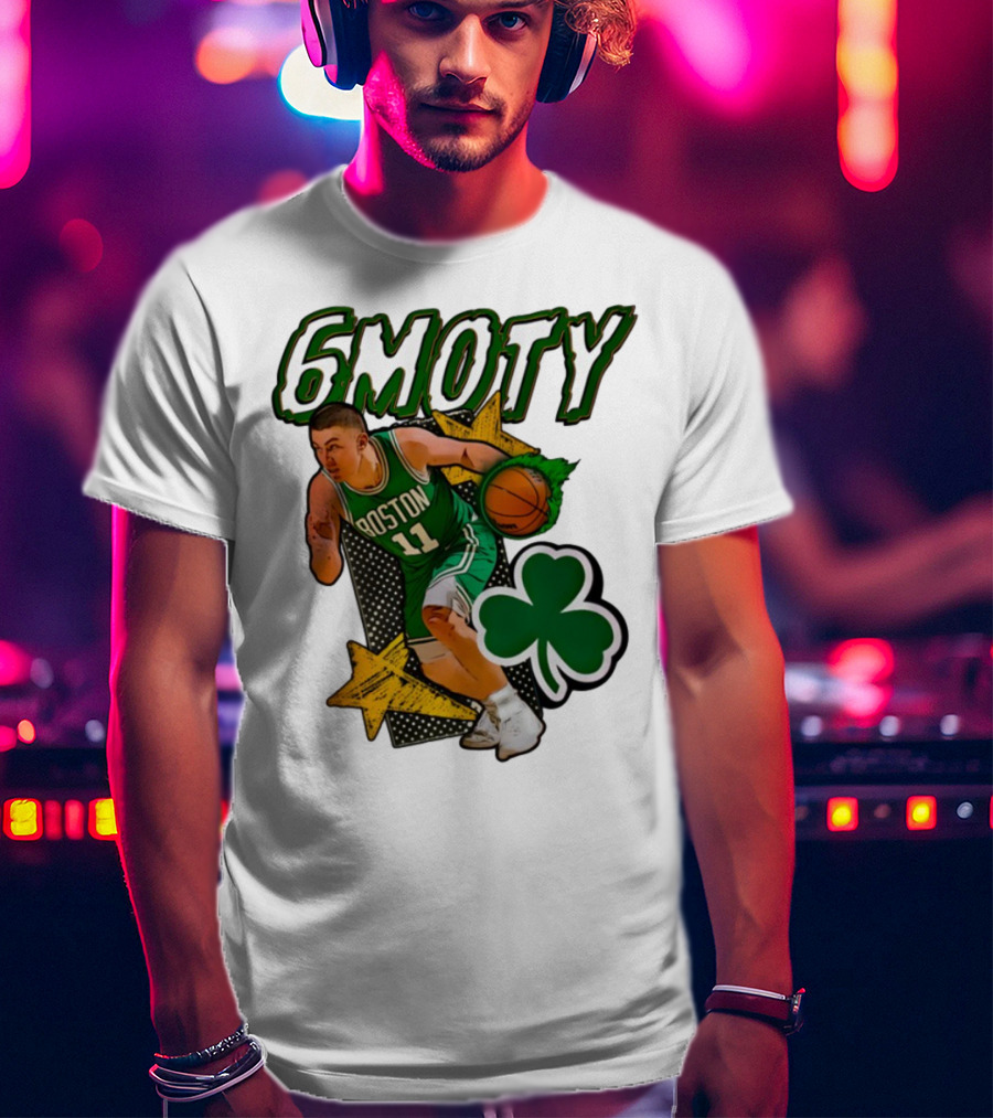 6Moty Boston Celtics Basketball Player Clover Stars T-Shirt