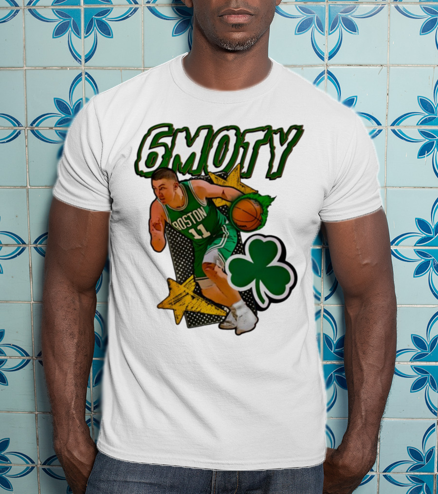 6Moty Boston Celtics Basketball Player Clover Stars T-Shirt