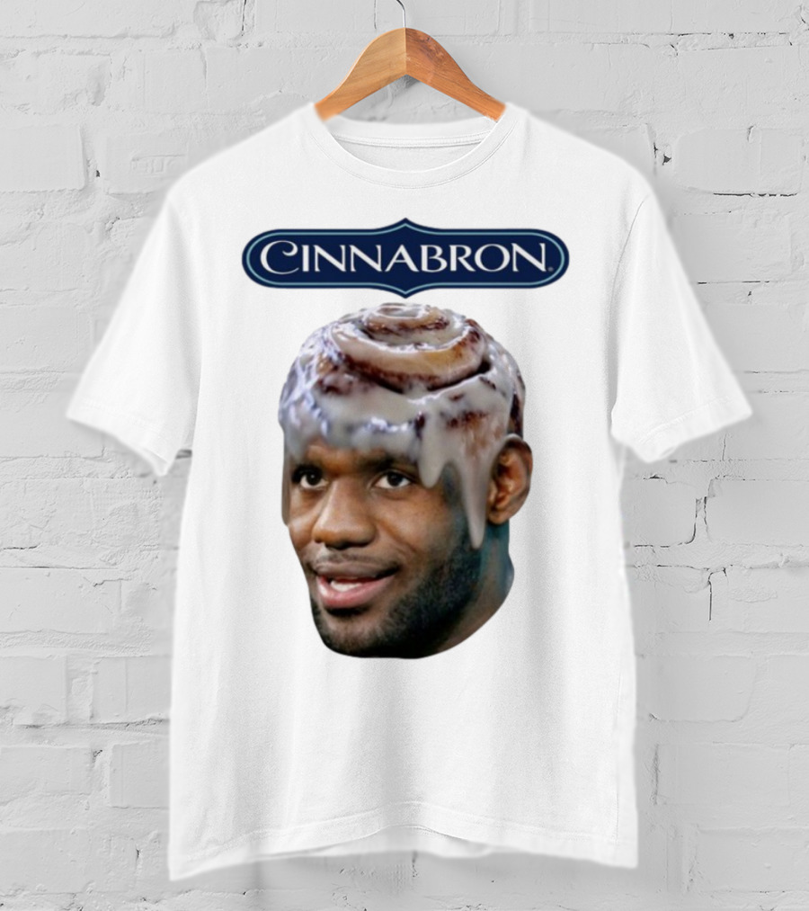 Cinnabron Cinnamon Roll Head Basketball Mashup T-Shirt