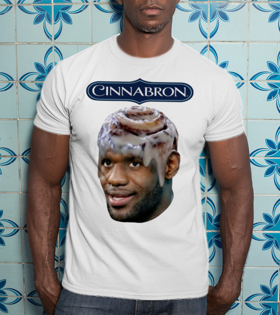 Cinnabron Cinnamon Roll Head Basketball Mashup T-Shirt
