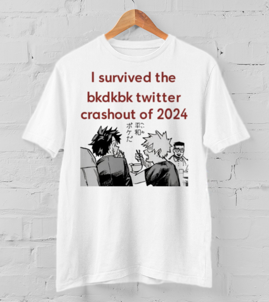 I Survived The Bkdkbk Twitter Crashout Of 2024 Manga Style Duo Scene T-Shirt