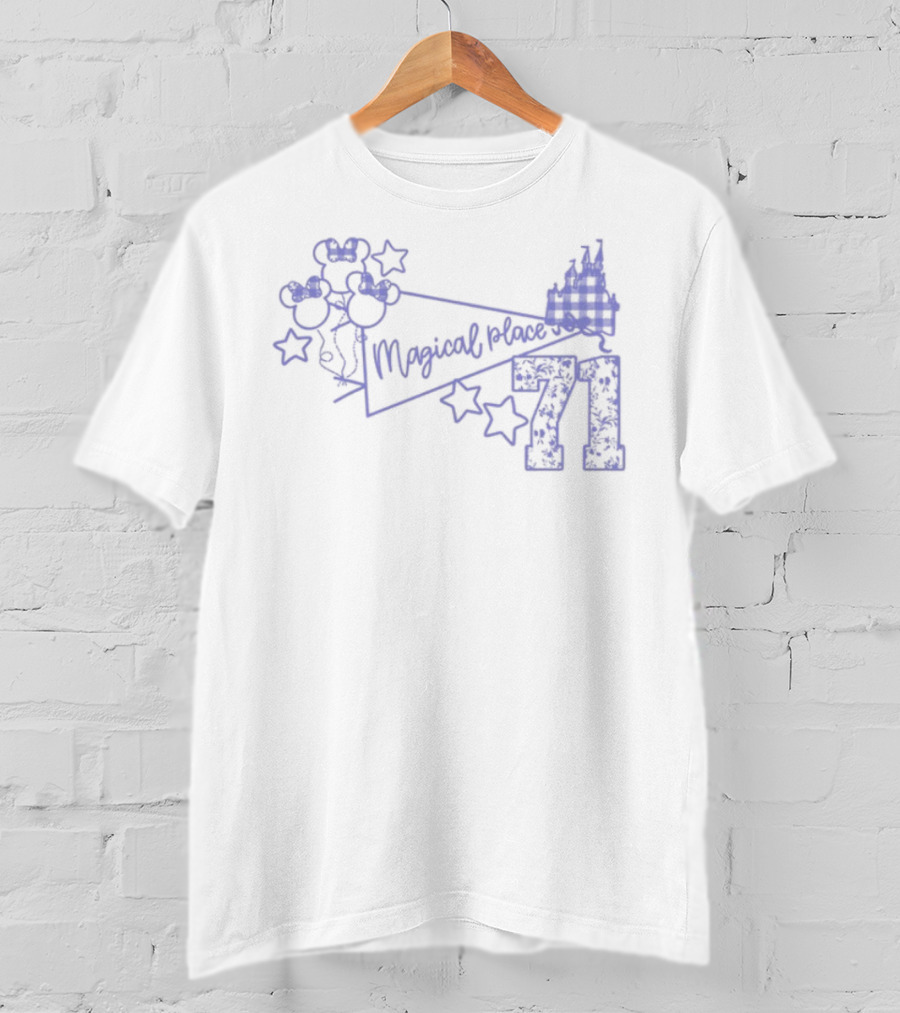 Magical Place Balloons Castle Stars Seventy-One T-Shirt
