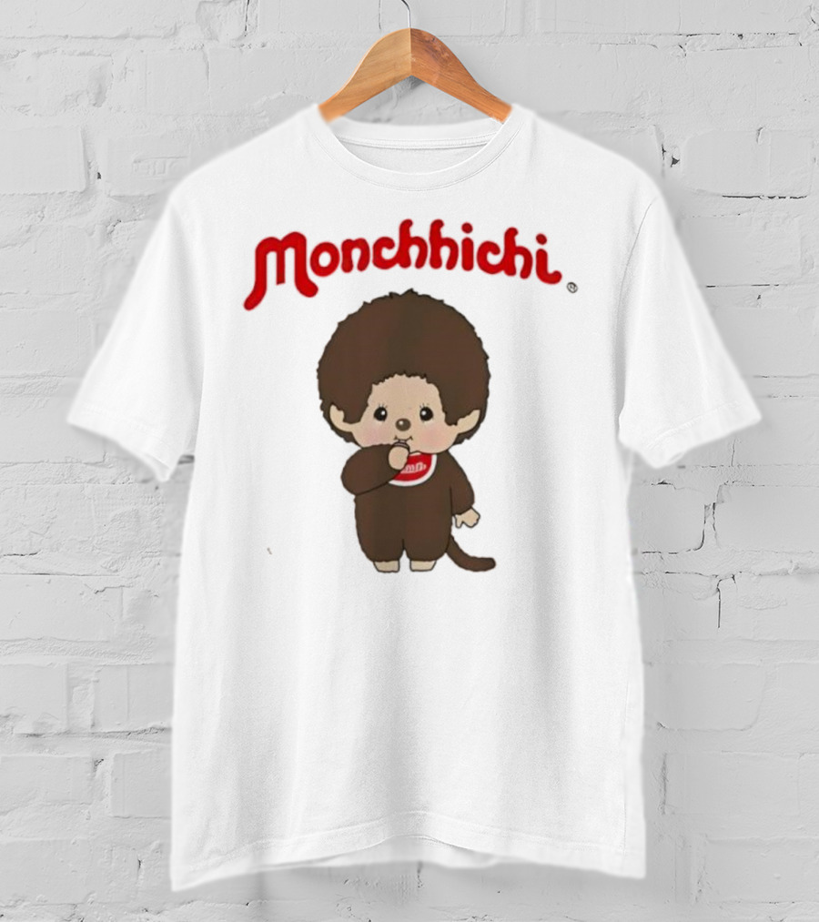 Monchhichi Cute Stance Fluffy Little Guy Character T-Shirt