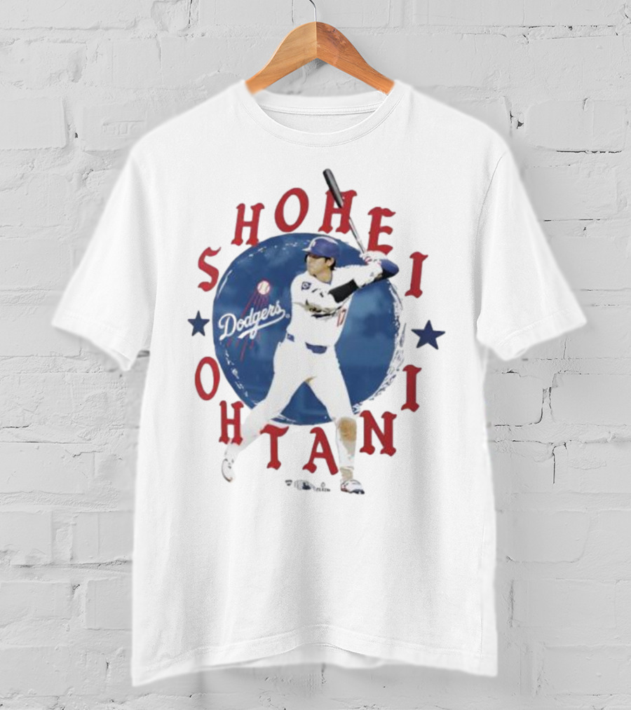 Shohei Ohtani Dodgers Baseball Star Swing Icon T-Shirt