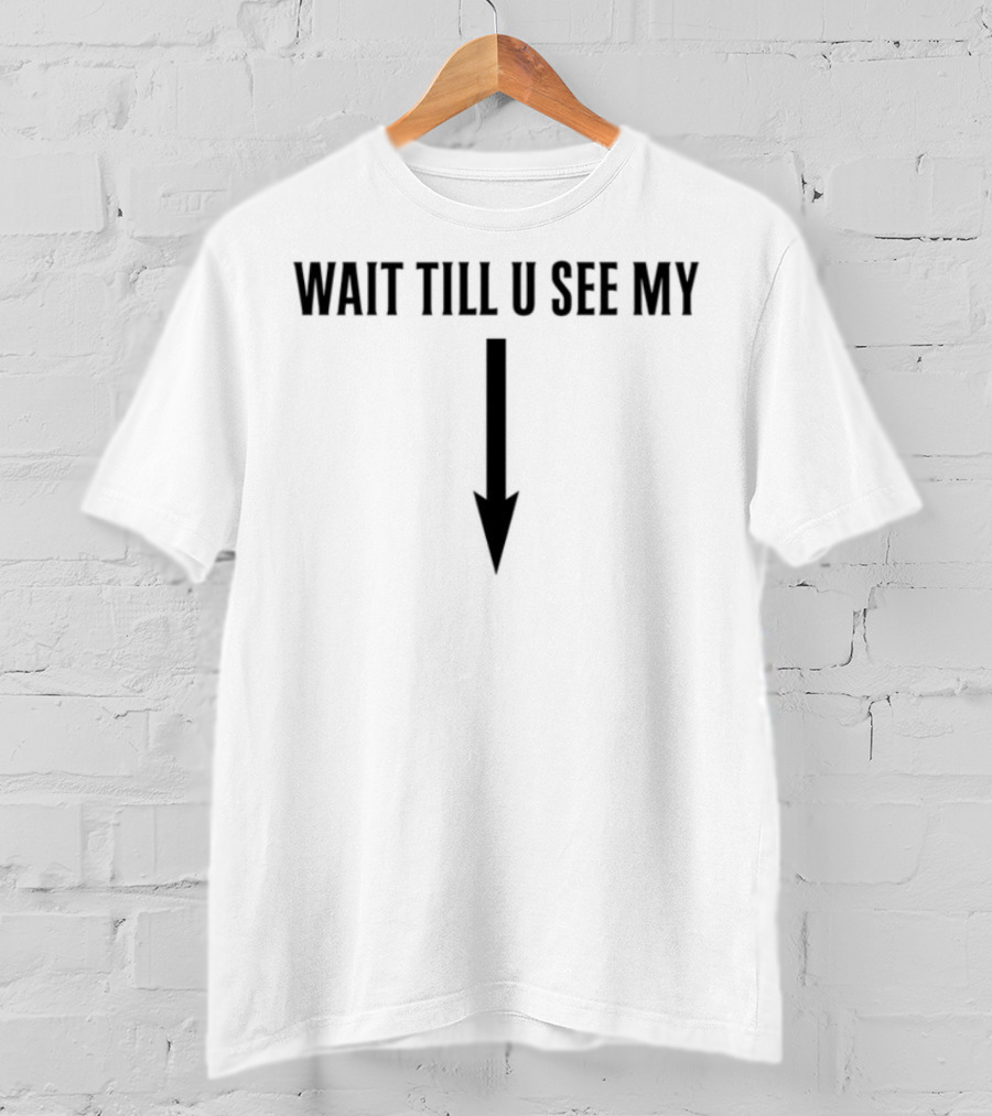 Wait Till U See My Arrow Down Icon T-Shirt