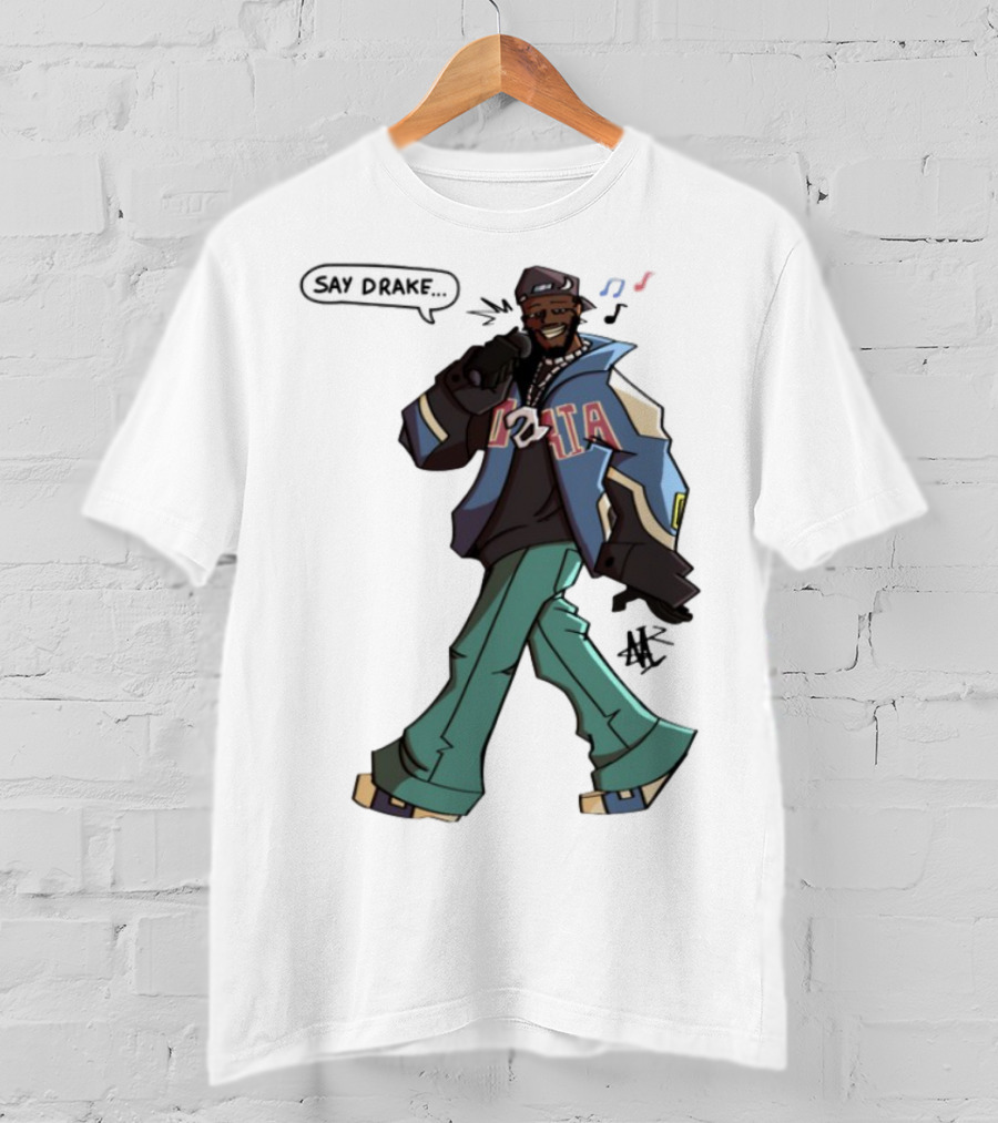 Windandsea Kendrick Lamar Say Drake Illustration T-Shirt