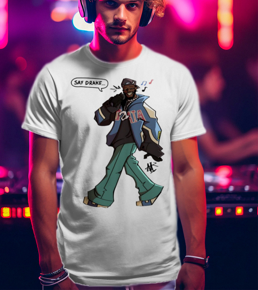 Windandsea Kendrick Lamar Say Drake Illustration T-Shirt