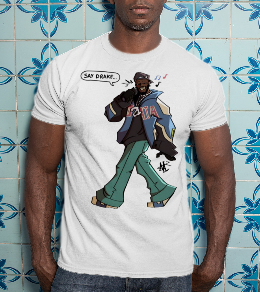 Windandsea Kendrick Lamar Say Drake Illustration T-Shirt
