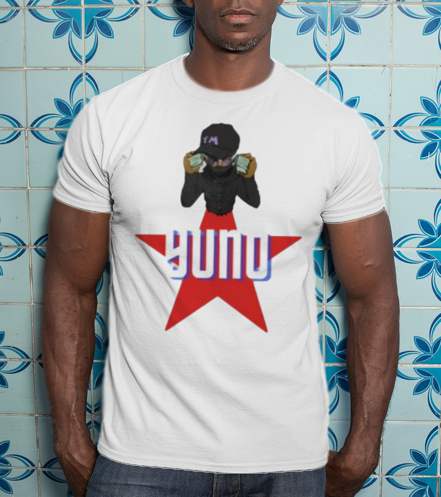 Yuno Holding Money Icon On Red Star T-Shirt