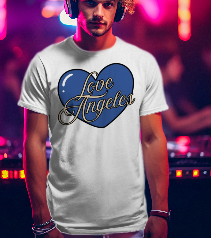 Bffs & Babes Love Angeles Heart Design T-Shirt