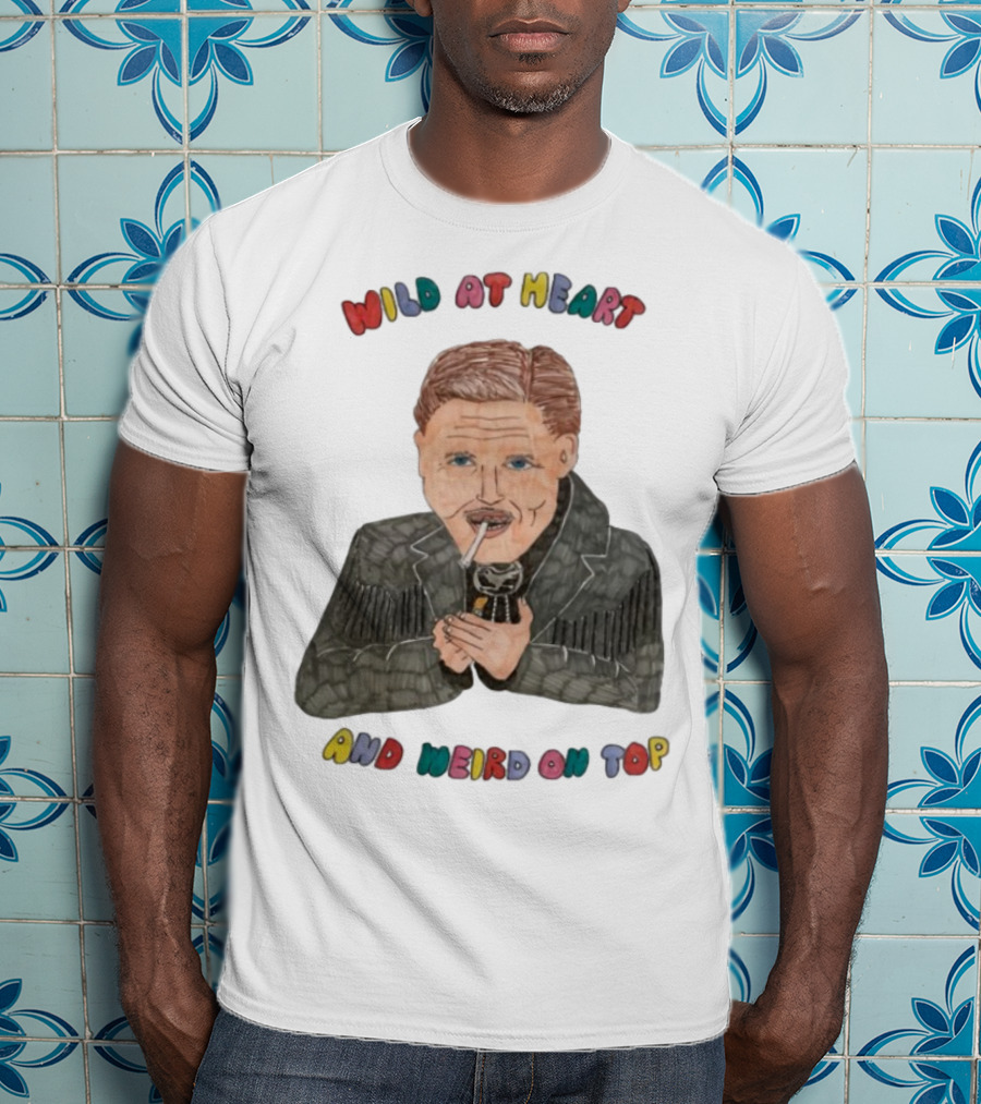 David Lynch Wild At Heart And Weird On Top Smoking Character Illustration T-Shirt