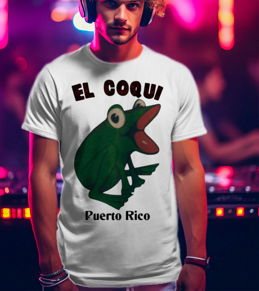 El Coqui Frog Puerto Rico Cultural Icon T-Shirt