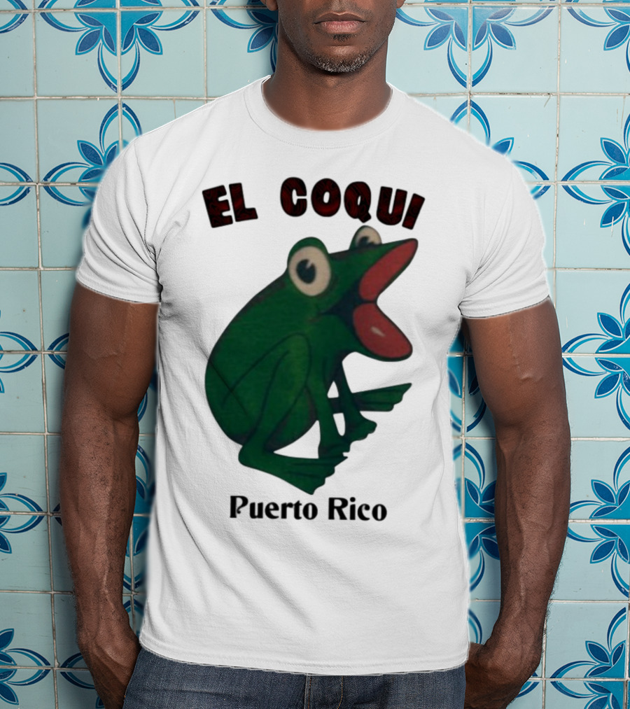 El Coqui Frog Puerto Rico Cultural Icon T-Shirt