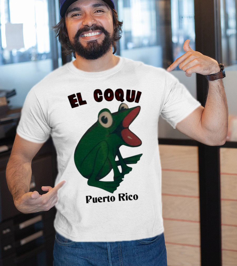 El Coqui Frog Puerto Rico Cultural Icon T-Shirt