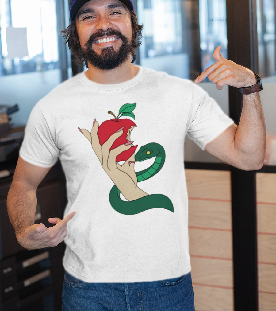 Eve Was Framed Ewf Colorful Snake And Apple T-Shirt