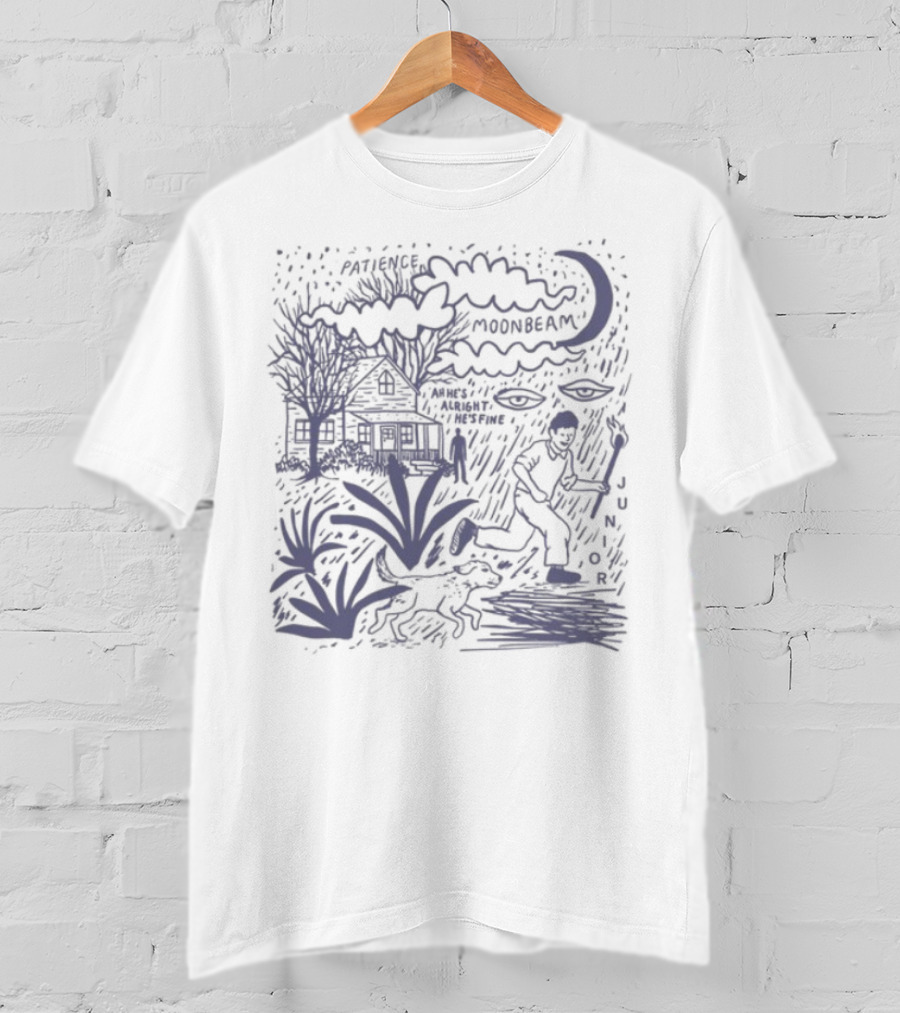 Great Grandpa Patience Moonbeam Jungle Adventure Night Scene T-Shirt