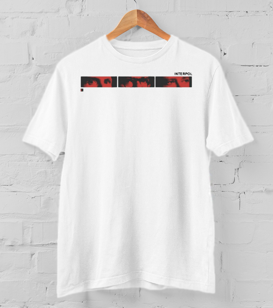 Interpol Band Red Eyes Photo Imagery T-Shirt