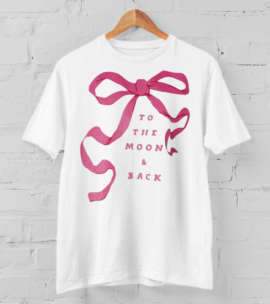 To The Moon And Back Pink Ribbon T-Shirt