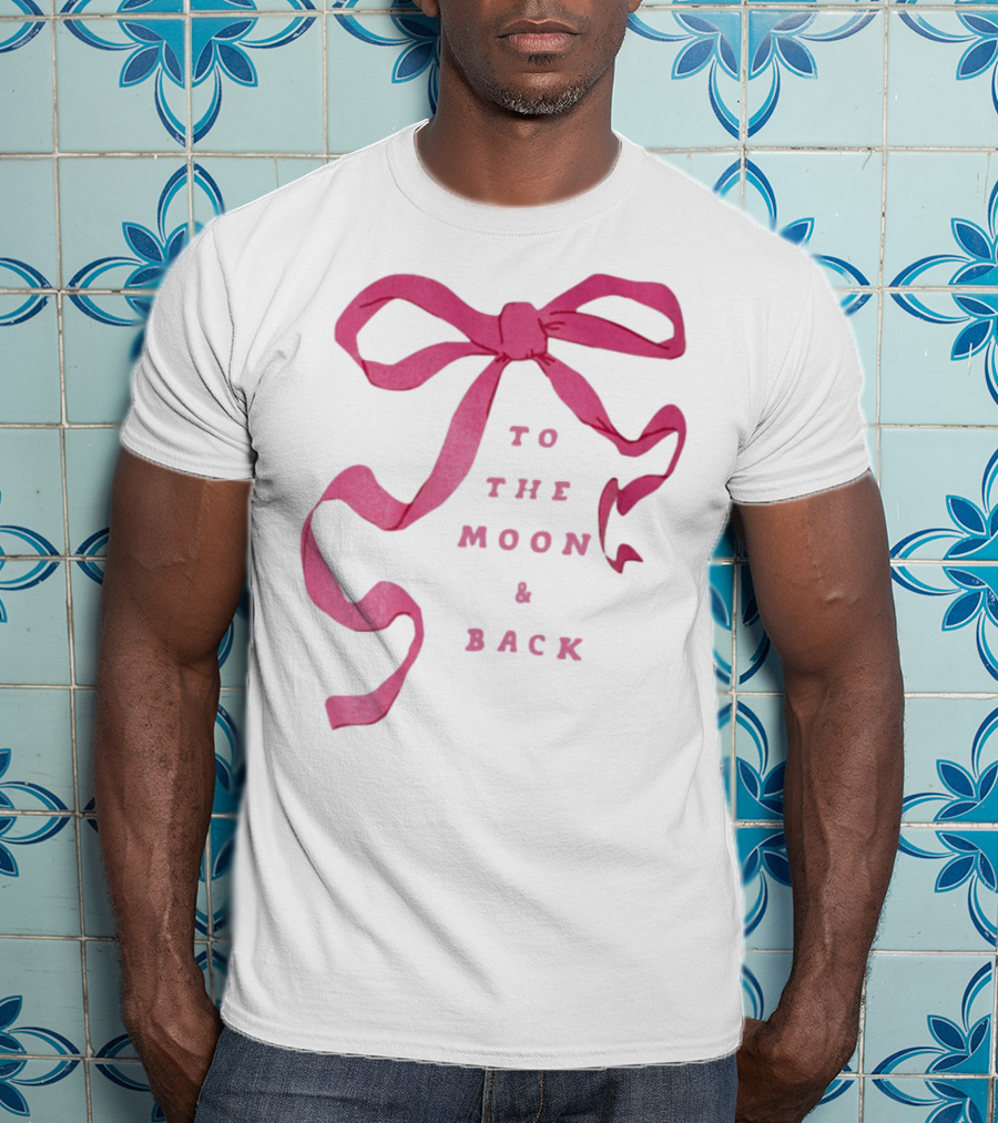 To The Moon And Back Pink Ribbon T-Shirt