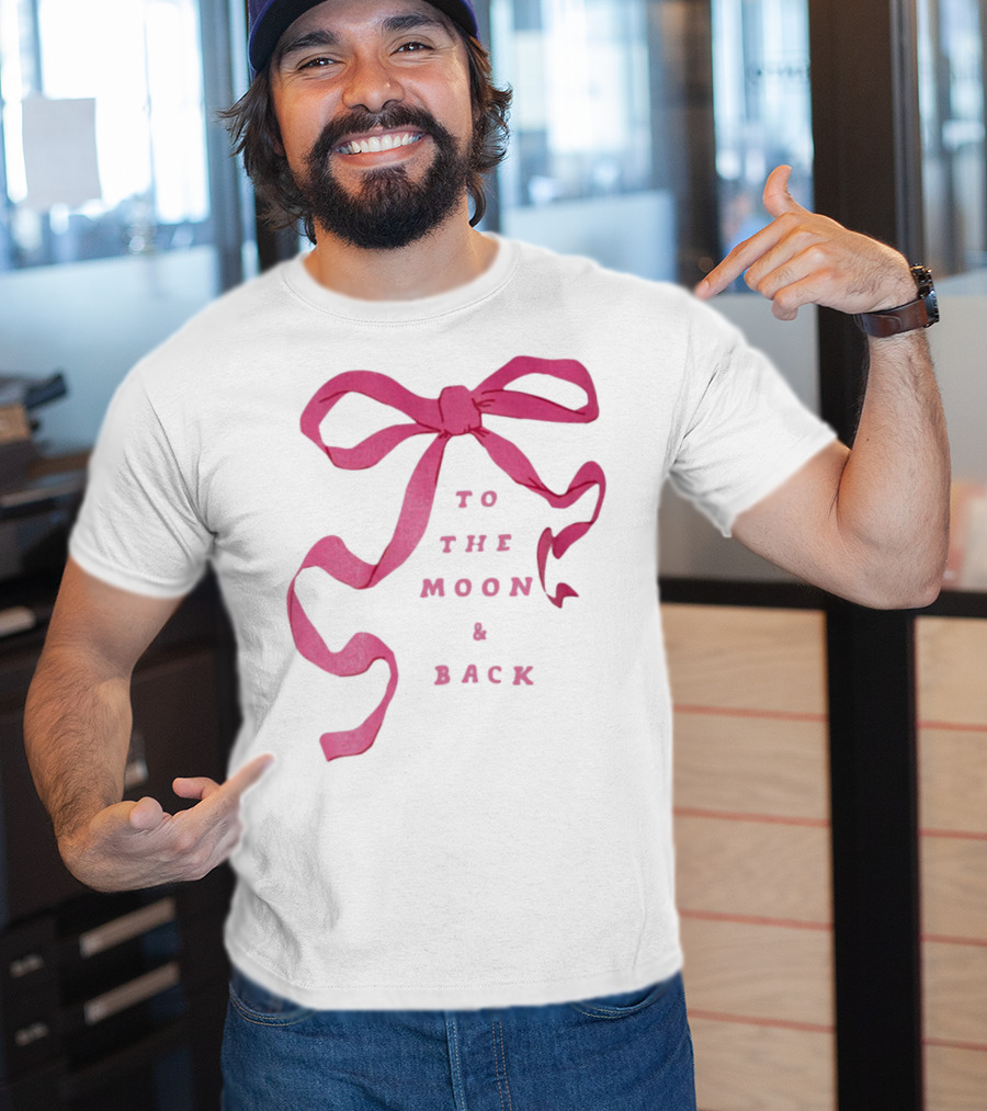 To The Moon And Back Pink Ribbon T-Shirt