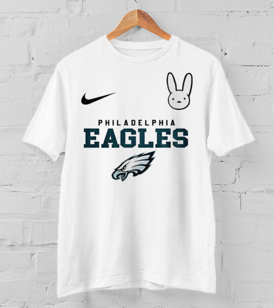 Bad Bunny Nike Philadelphia Eagles NFL 2025 Collaboration T-Shirt