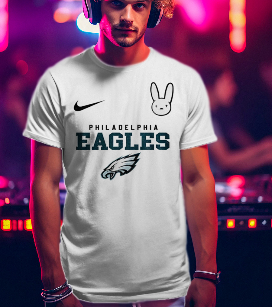 Bad Bunny Nike Philadelphia Eagles NFL 2025 Collaboration T-Shirt
