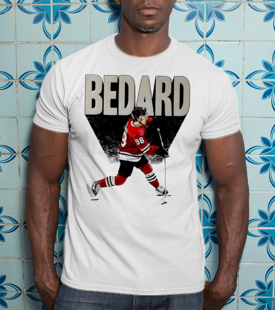 Bedard 98 Chicago Hockey Player Red Jersey T-Shirt