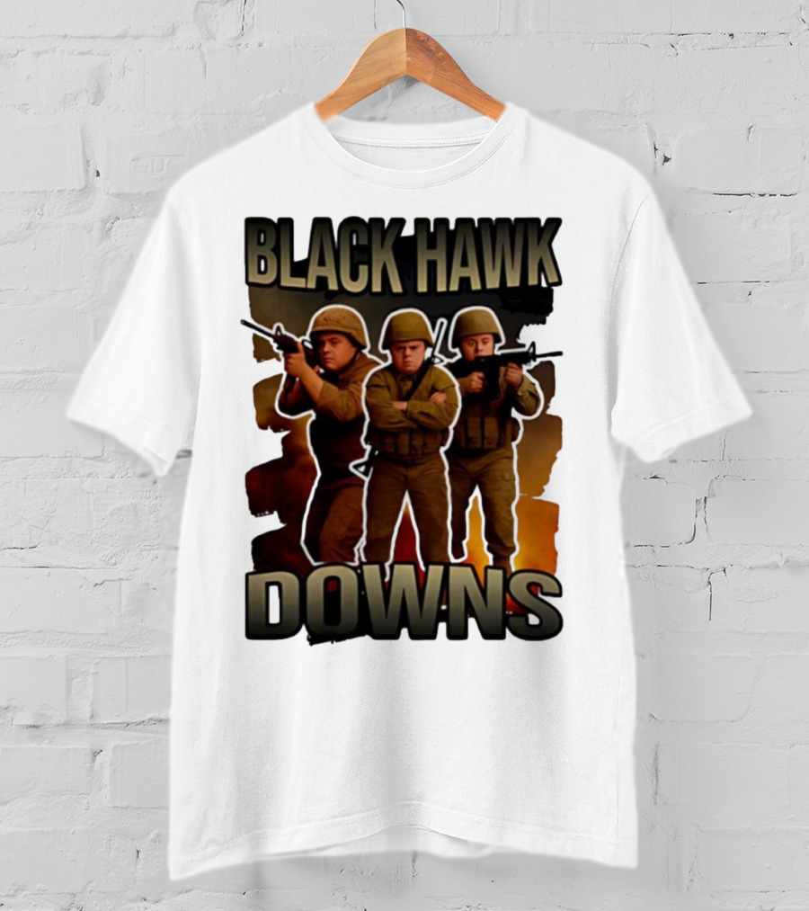 Black Hawk Downs Movie Parody Soldiers T-Shirt