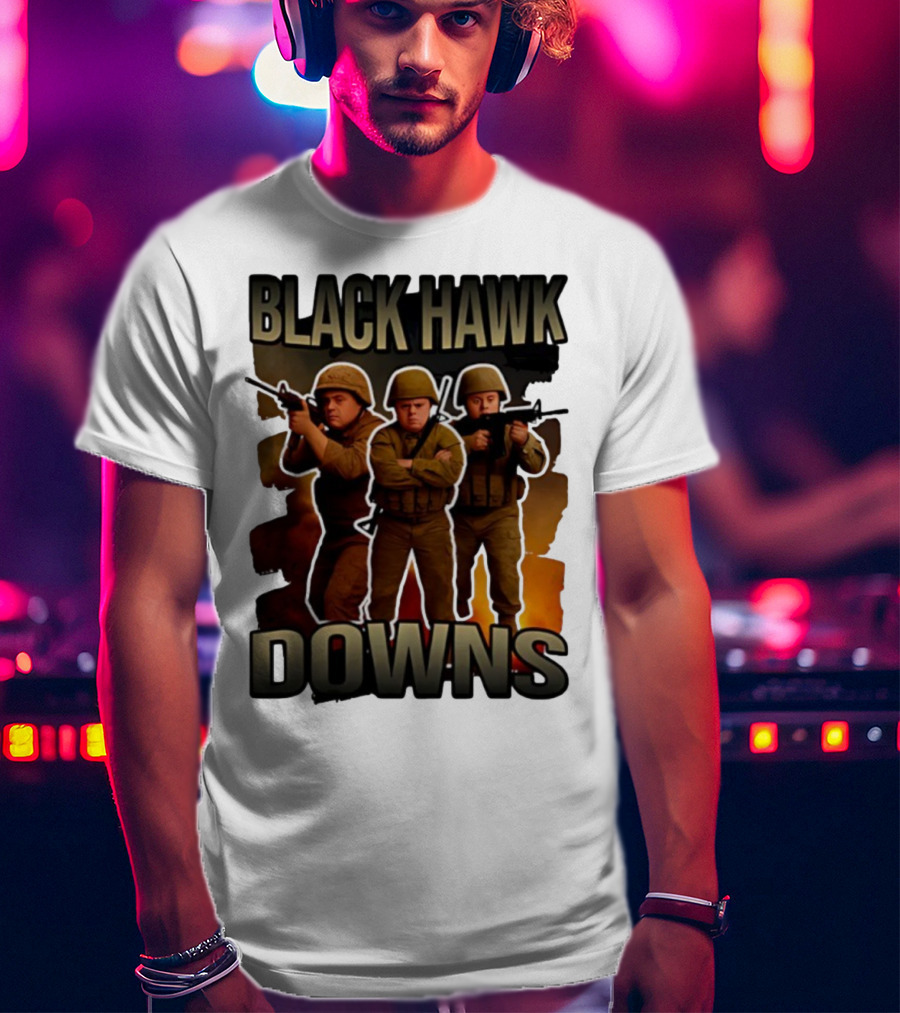Black Hawk Downs Movie Parody Soldiers T-Shirt