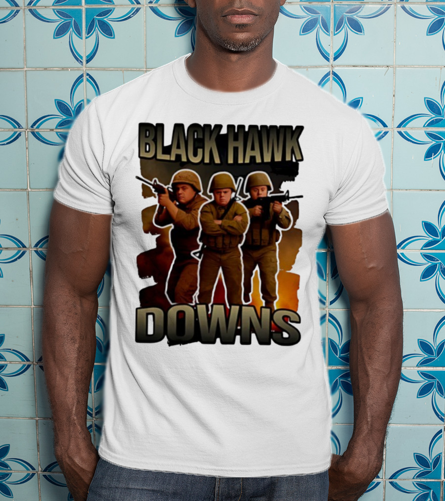 Black Hawk Downs Movie Parody Soldiers T-Shirt