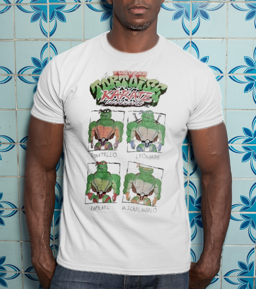 Super Tortoise Karate Donatello Leonardo Raphael Michelangelo T-Shirt
