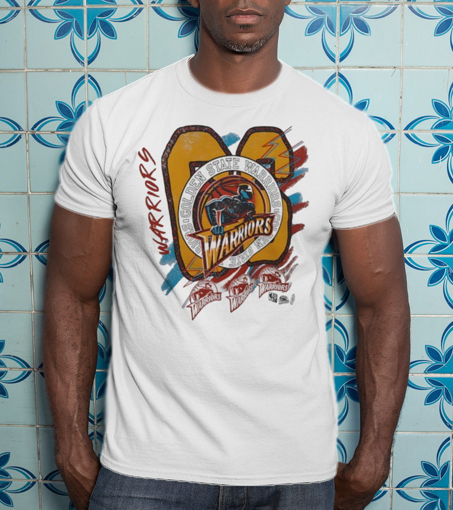 Golden State Warriors Vintage Basketball Warrior Emblem T-Shirt
