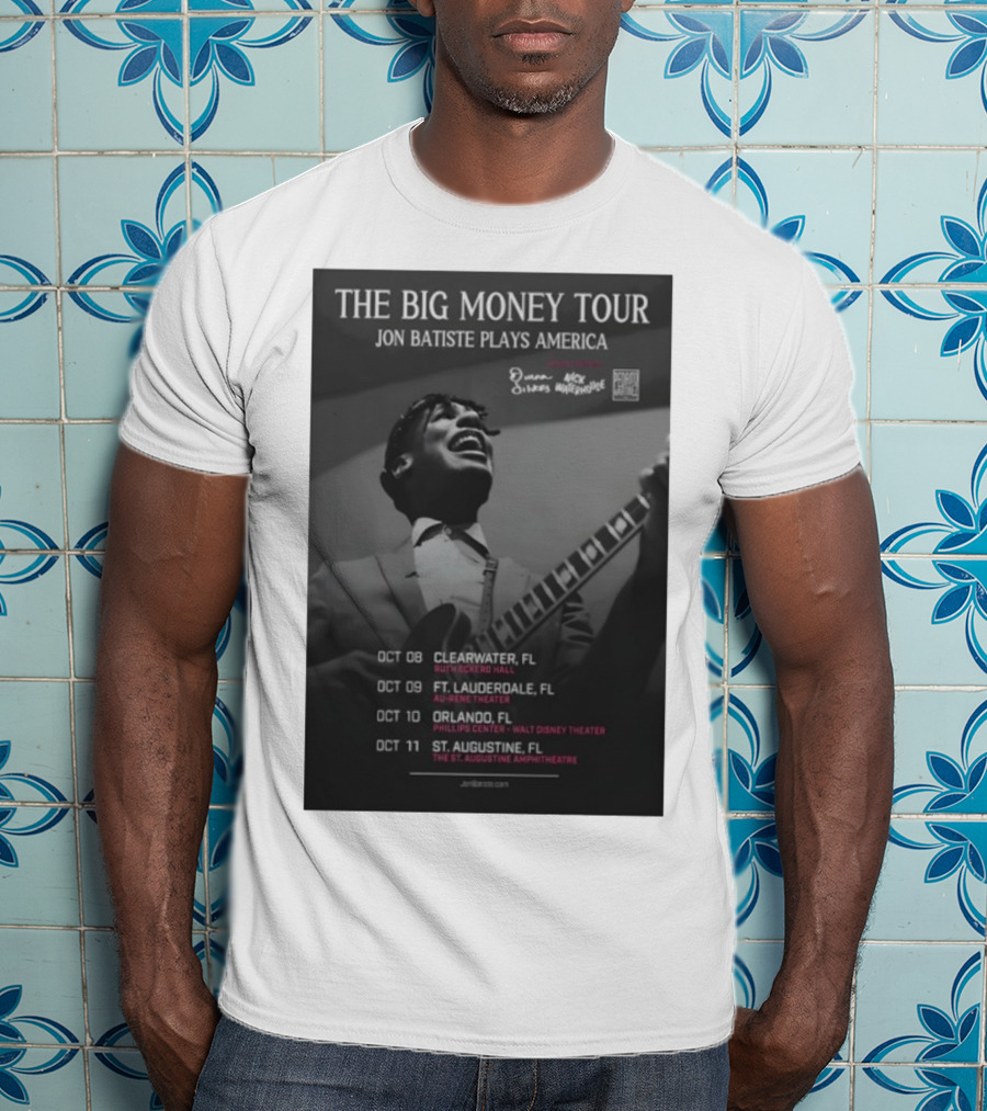 The Big Money Tour Jon Batiste Plays America October 2025 Florida Concert Dates T-Shirt