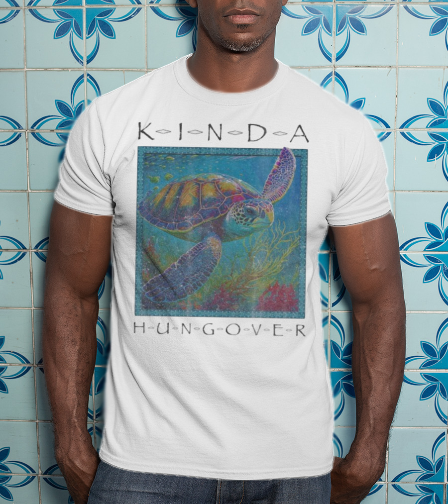 Kinda Hungover Turtle Ocean Scene T-Shirt