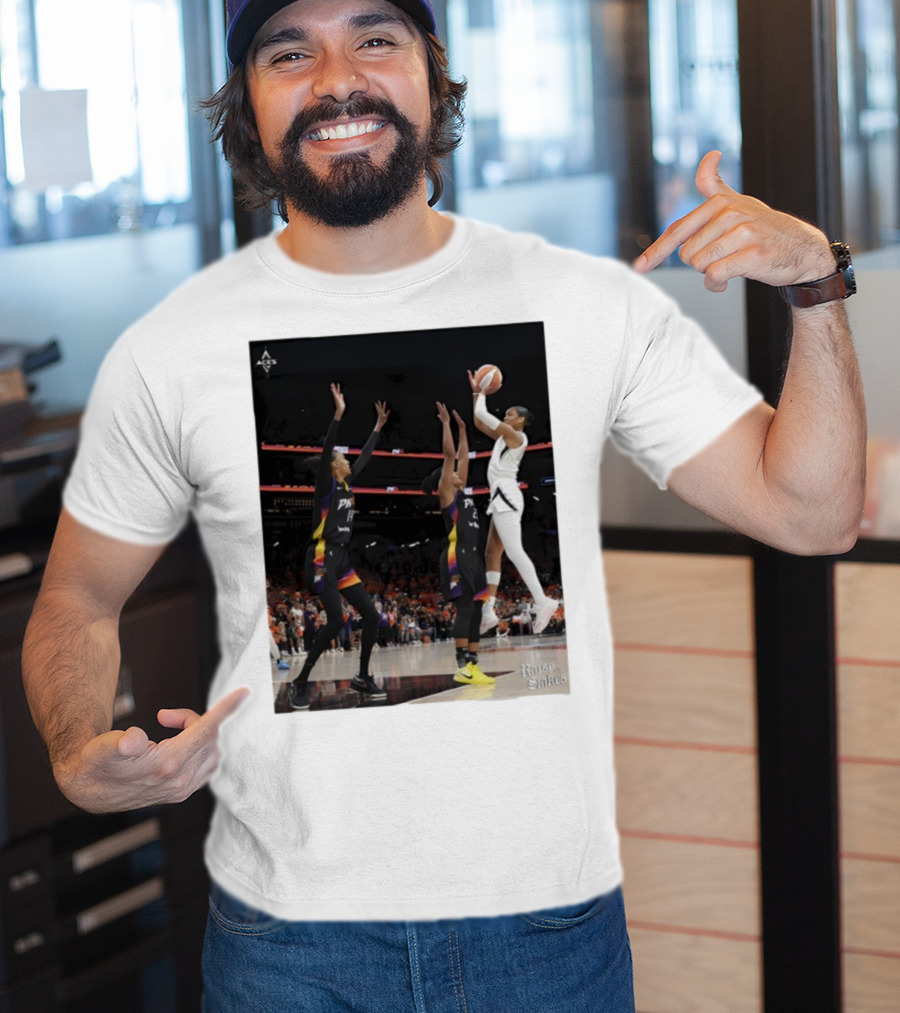 Las Vegas Aces Hang It In The Louvre Basketball Action Shot T-Shirt