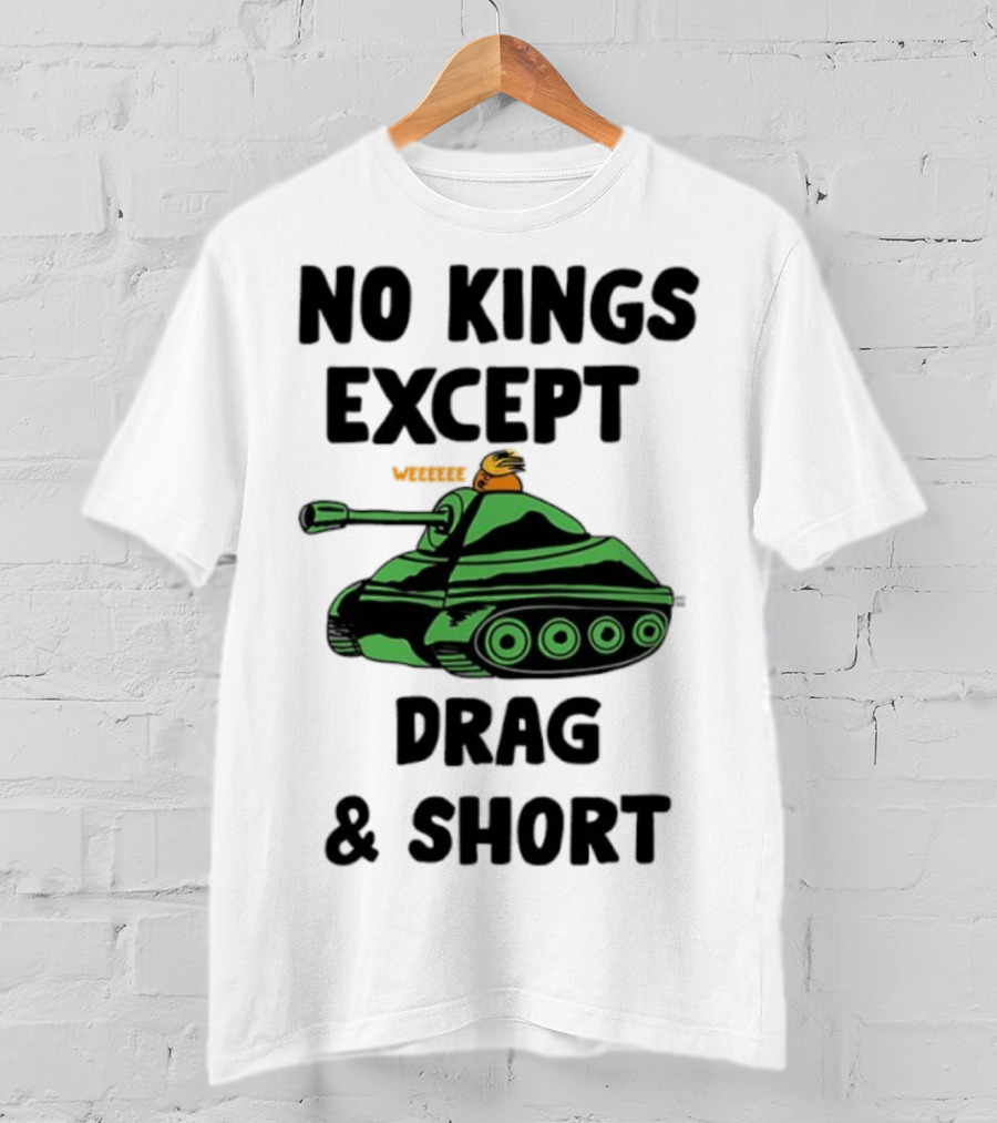 No Kings Except Drag Tank Cartoon शीर्षक T-Shirt