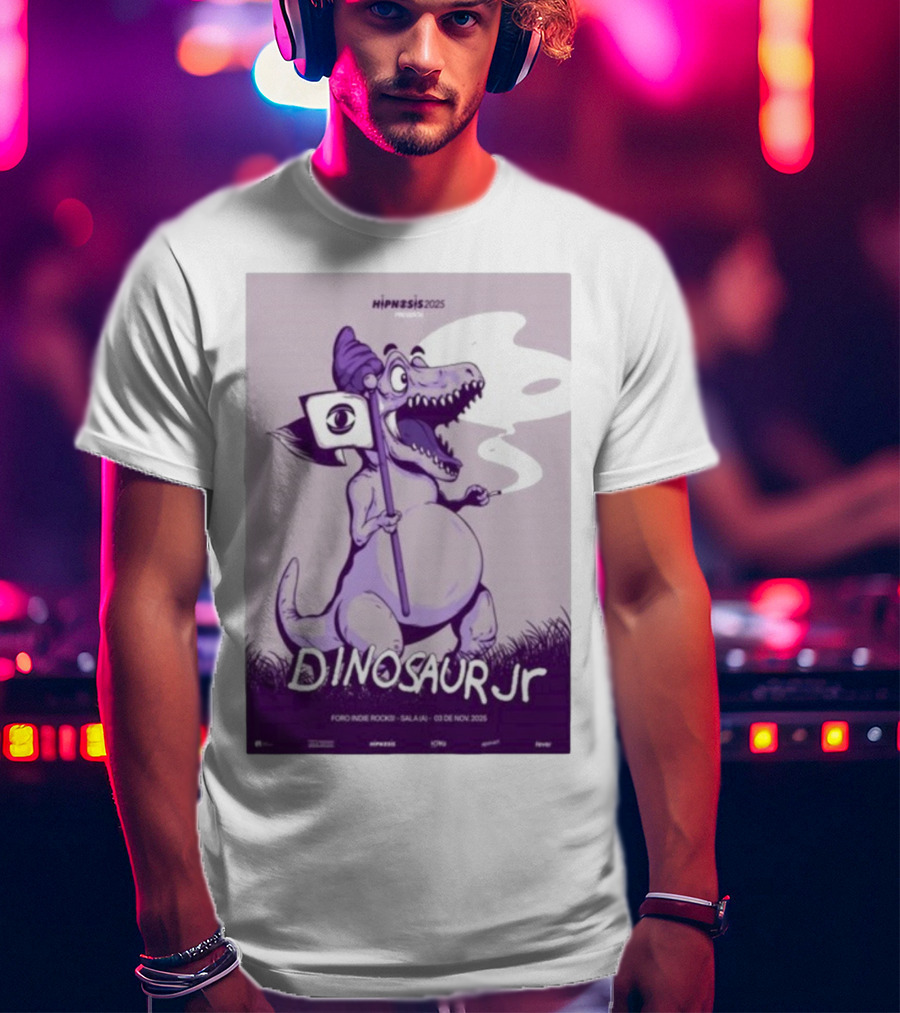 Dinosaur Jr. Hipnosis 2025 Mexico City Nov 3 Foro Indie Rocks T-Shirt