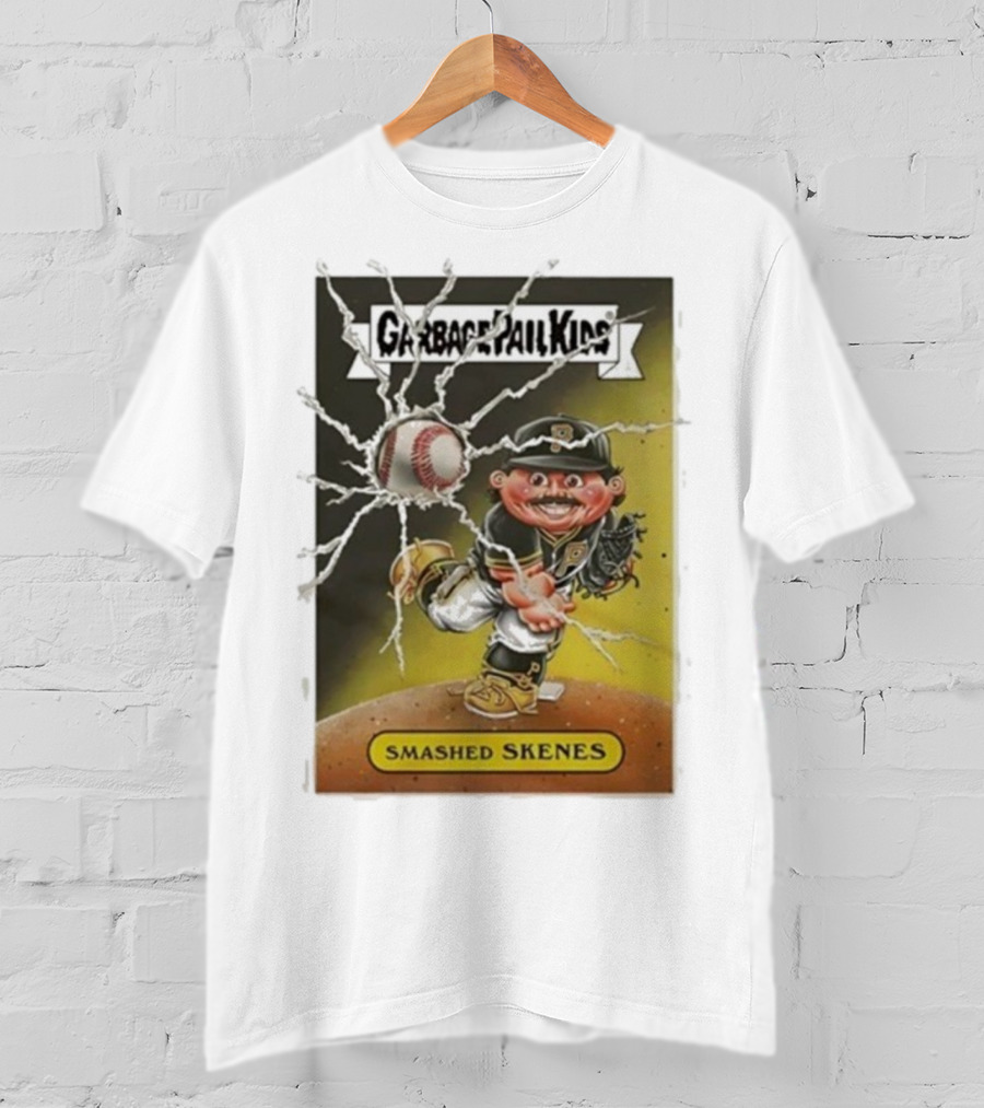 Garbage Pail Kids Smashed Skenes Pittsburgh Pirates Paul Skenes T-Shirt