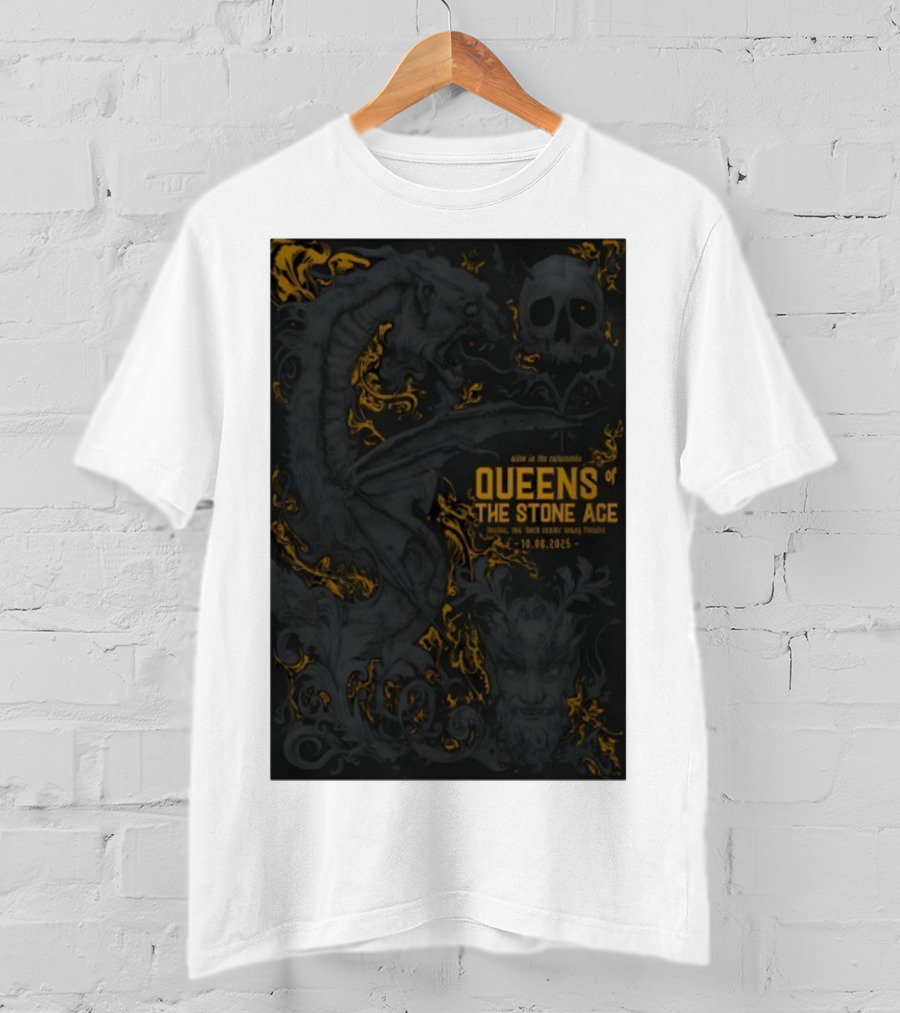Queens Of The Stone Age Concert Boch Center Wang Theatre Boston Oct 08 2025 T-Shirt
