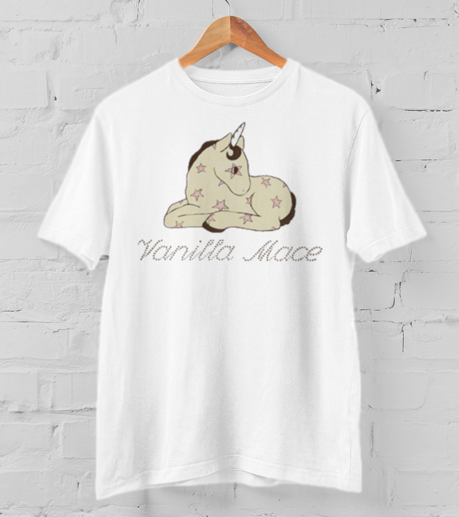Vanilla Mace Starry Unicorn Design T-Shirt