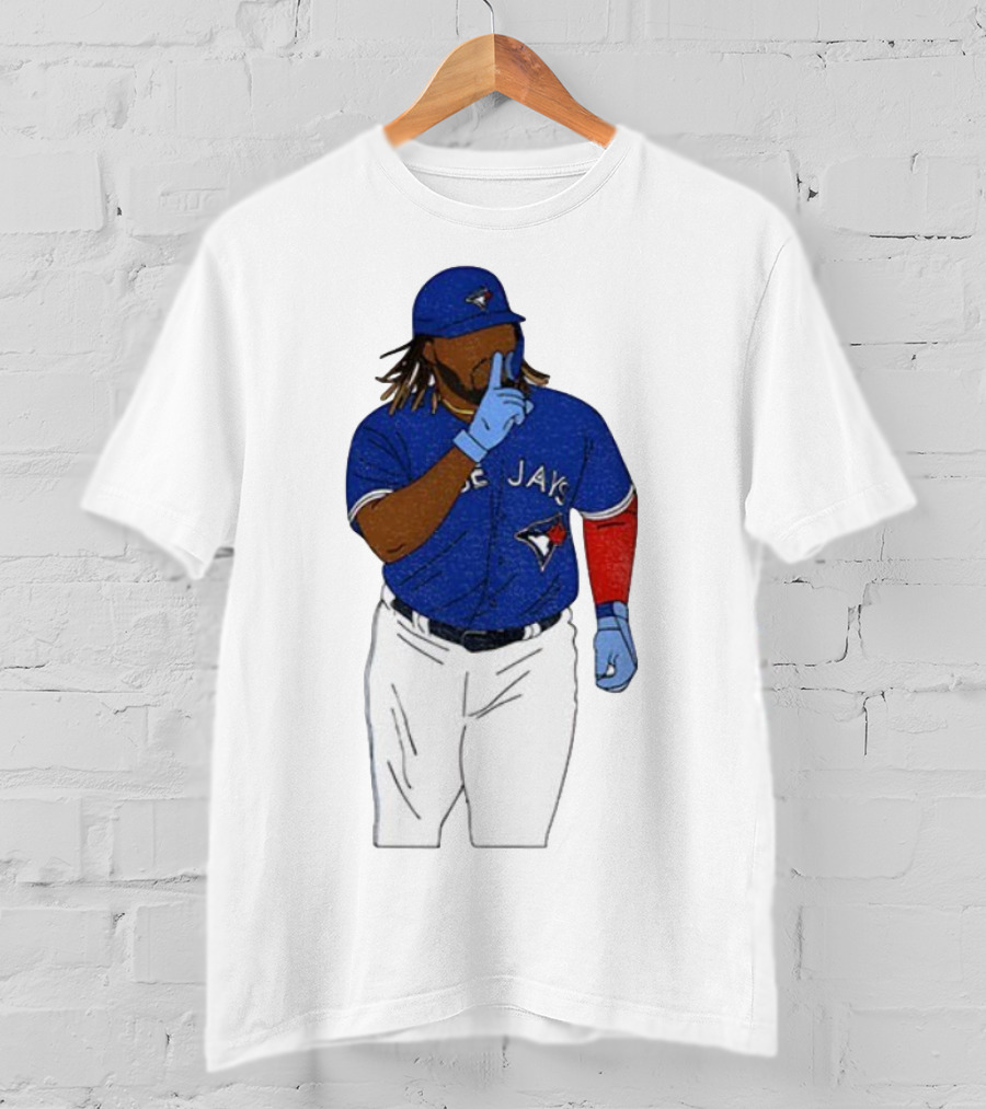 Vladimir Guerrero Jr Shhh Gesture Toronto Blue Jays Player Iconic Pose T-Shirt