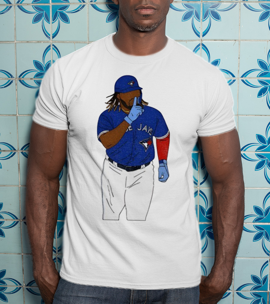 Vladimir Guerrero Jr Shhh Gesture Toronto Blue Jays Player Iconic Pose T-Shirt
