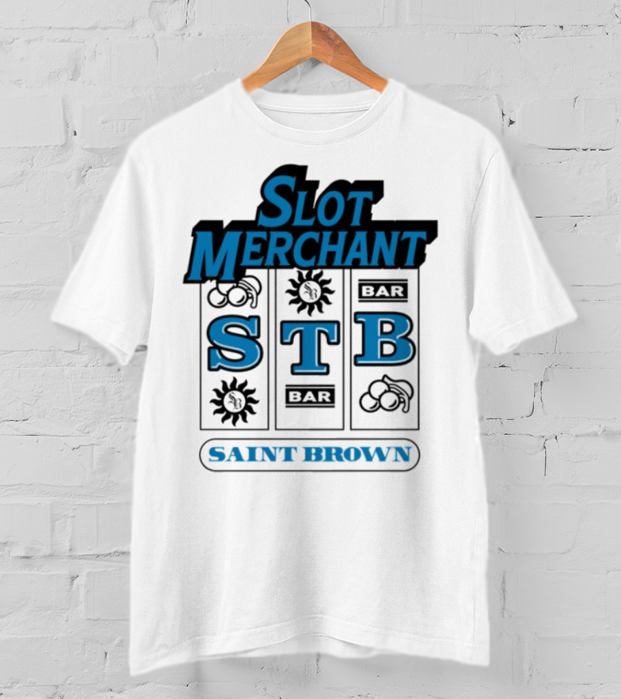 Slot Merchant STB Saint Brown Slot Machine T-Shirt