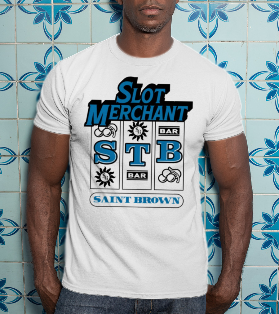 Slot Merchant STB Saint Brown Slot Machine T-Shirt