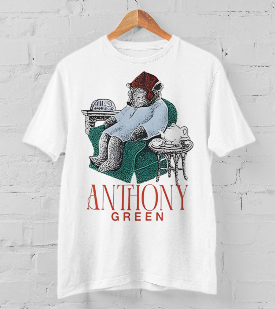 Anthony Green Bear Cozy Sleepy Time Scene T-Shirt