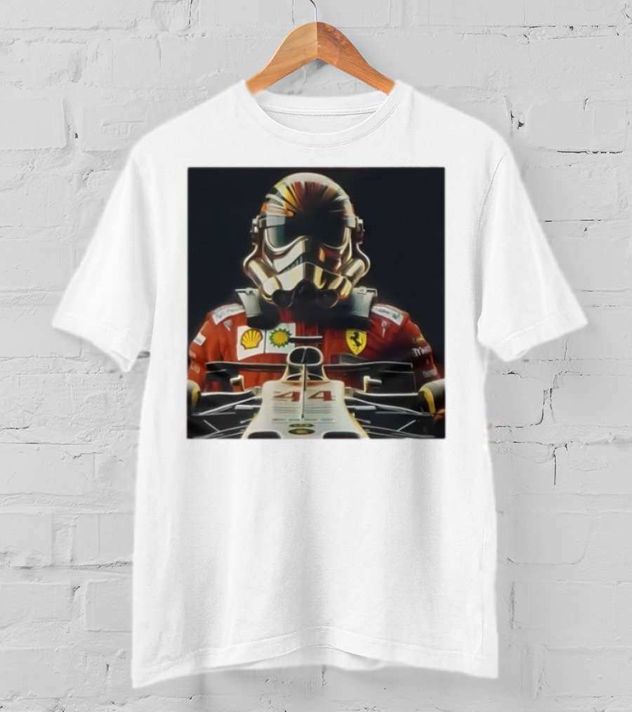 George Lucas Stormtrooper Formula 1 Ferrari Shell Petronas Mercedes Racing 44 T-Shirt