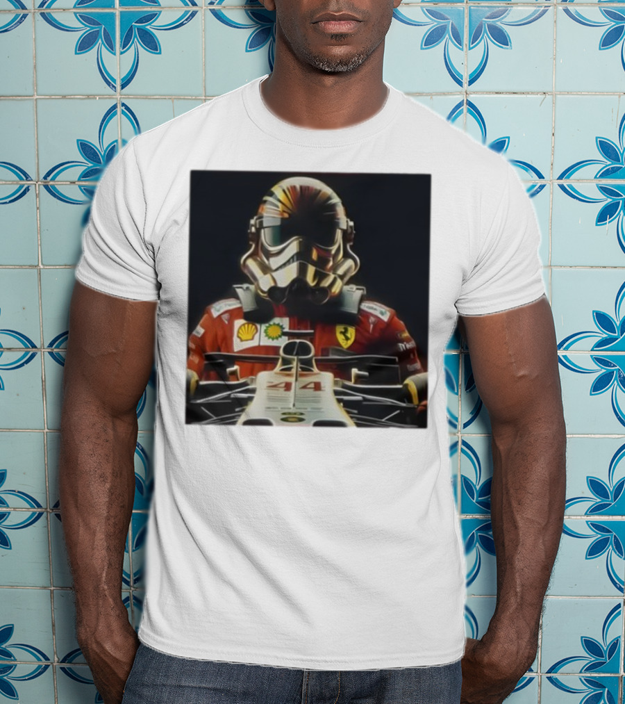 George Lucas Stormtrooper Formula 1 Ferrari Shell Petronas Mercedes Racing 44 T-Shirt