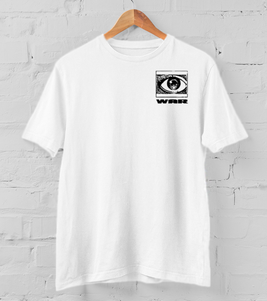 Jasiah War Anime Eye Sketch With Japanese Kanji T-Shirt
