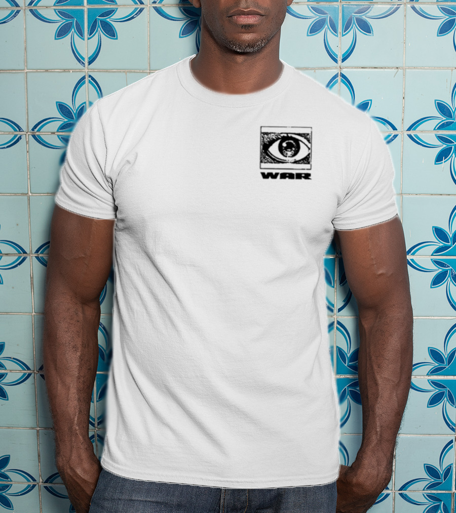 Jasiah War Anime Eye Sketch With Japanese Kanji T-Shirt